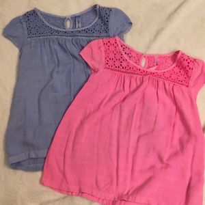 Pair of Cherokee blouses. Super cute and comfy.